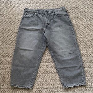 GAP high rise barrel jean